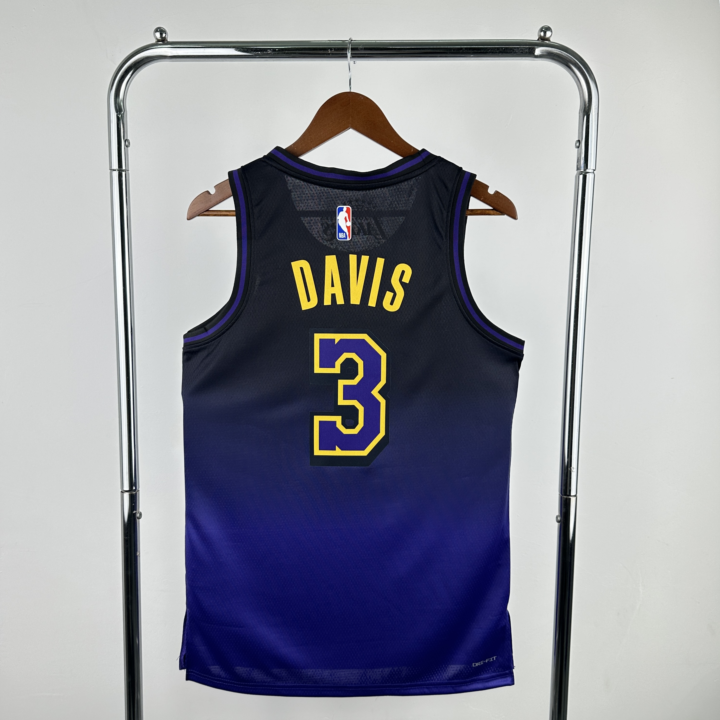 Men Los Angeles Lakers 3 Davis purple NBA 2024 25 Season Jerseys